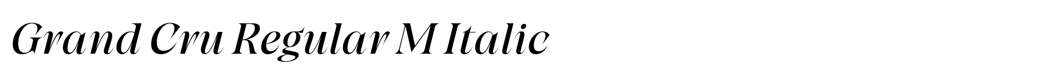 Grand Cru Regular M Italic image